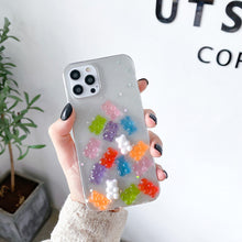 Load image into Gallery viewer, Epoxy Candy Bear Cute Phone Case For IP 12
