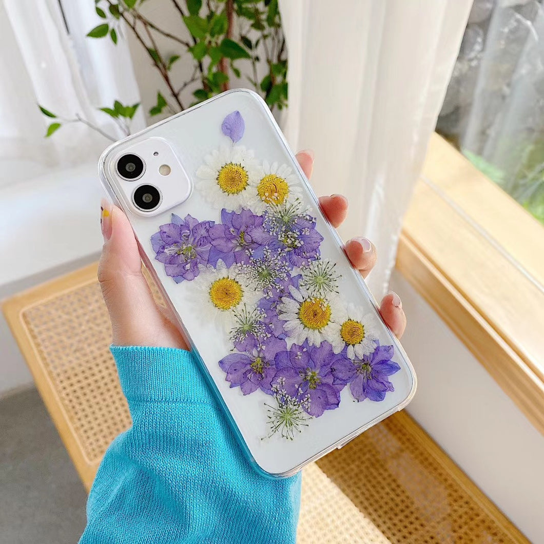 Dried Flower Epoxy Phone Case Protective Cover