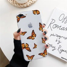 Load image into Gallery viewer, Butterfly silicone soft transparent phone case
