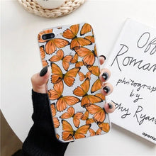 Load image into Gallery viewer, Butterfly silicone soft transparent phone case
