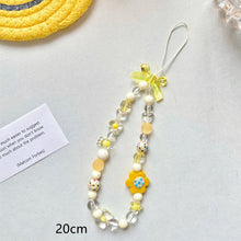 Load image into Gallery viewer, Beaded Flower Mobile Phone Lanyard Jewelry Accessories Hand Rope Lanyard
