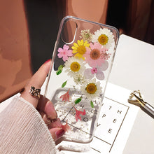 Load image into Gallery viewer, Real Flower Suitable For 12 Apple X Mobile Phone Case Xs Dried Flower XR Anti-Drop Cover
