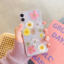 Load image into Gallery viewer, Compatible with Apple , Daisy Phone Case Real Flower Protective Cover
