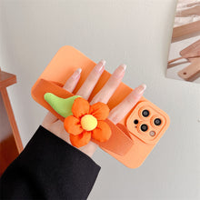 Load image into Gallery viewer, Flower Wristband Holder Phone Case
