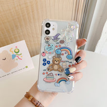 Load image into Gallery viewer, Bear Chain Protective Mobile Phone Cover Phone Case
