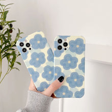 Load image into Gallery viewer, Blue Flower Phone Case Silicone
