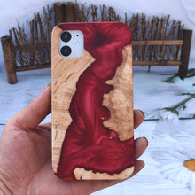 Load image into Gallery viewer, New Appropriate Resin Epoxy Stabilized Solid Wood Phone Case
