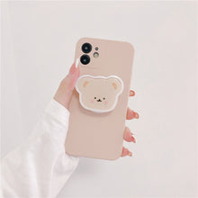 Load image into Gallery viewer, Mobile Phone Case Bear Stand Creative All-inclusive Camera Phone Case
