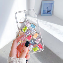 Load image into Gallery viewer, Epoxy Candy Bear Cute Phone Case For IP 12
