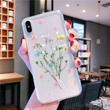 Load image into Gallery viewer, Soft Handmade Flower Rubber Protective Phone Case
