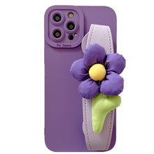 Load image into Gallery viewer, Flower Wristband Holder Phone Case
