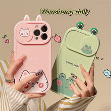 Load image into Gallery viewer, Super Cute Cartoon Cute Little Animal Push And Pull Lens Mobile Phone Case
