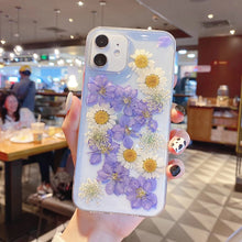 Load image into Gallery viewer, Soft Handmade Flower Rubber Protective Phone Case
