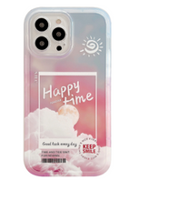 Load image into Gallery viewer, Gradient Transparent Color Cloud Letter 13 12 11  Pro Pro Max Mobile Phone Case
