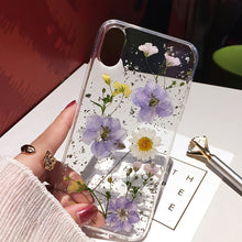 Load image into Gallery viewer, Pressed Dried Flower Handmade iPhone Case
