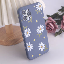 Load image into Gallery viewer, Printed Straight Edge Liquid Silicone Phone Case
