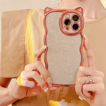 Load image into Gallery viewer, Luxury Electroplating Glitter Cat Ears Phone Case
