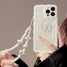 Load image into Gallery viewer, Ice Transparent Bow Fashion Personality Mobile Phone Case
