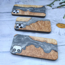 Load image into Gallery viewer, New Appropriate Resin Epoxy Stabilized Solid Wood Phone Case
