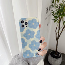 Load image into Gallery viewer, Blue Flower Phone Case Silicone
